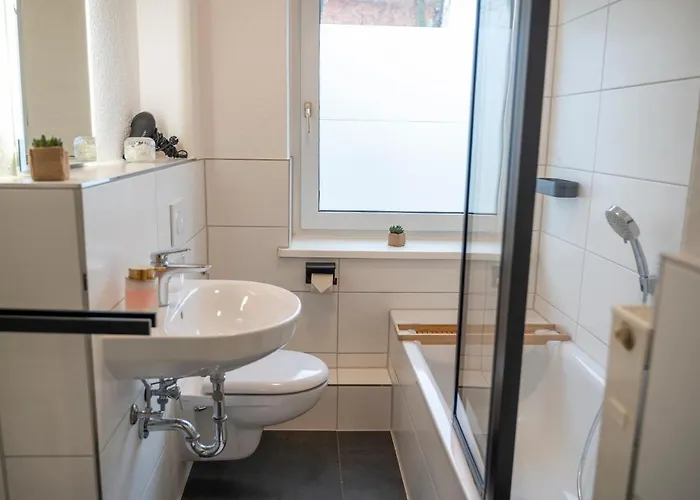 Rr - Awesome 46qm - Kitchen - Wifi Apartment Magdeburg